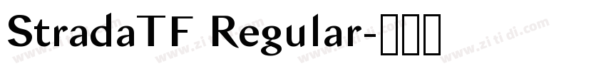 StradaTF Regular字体转换